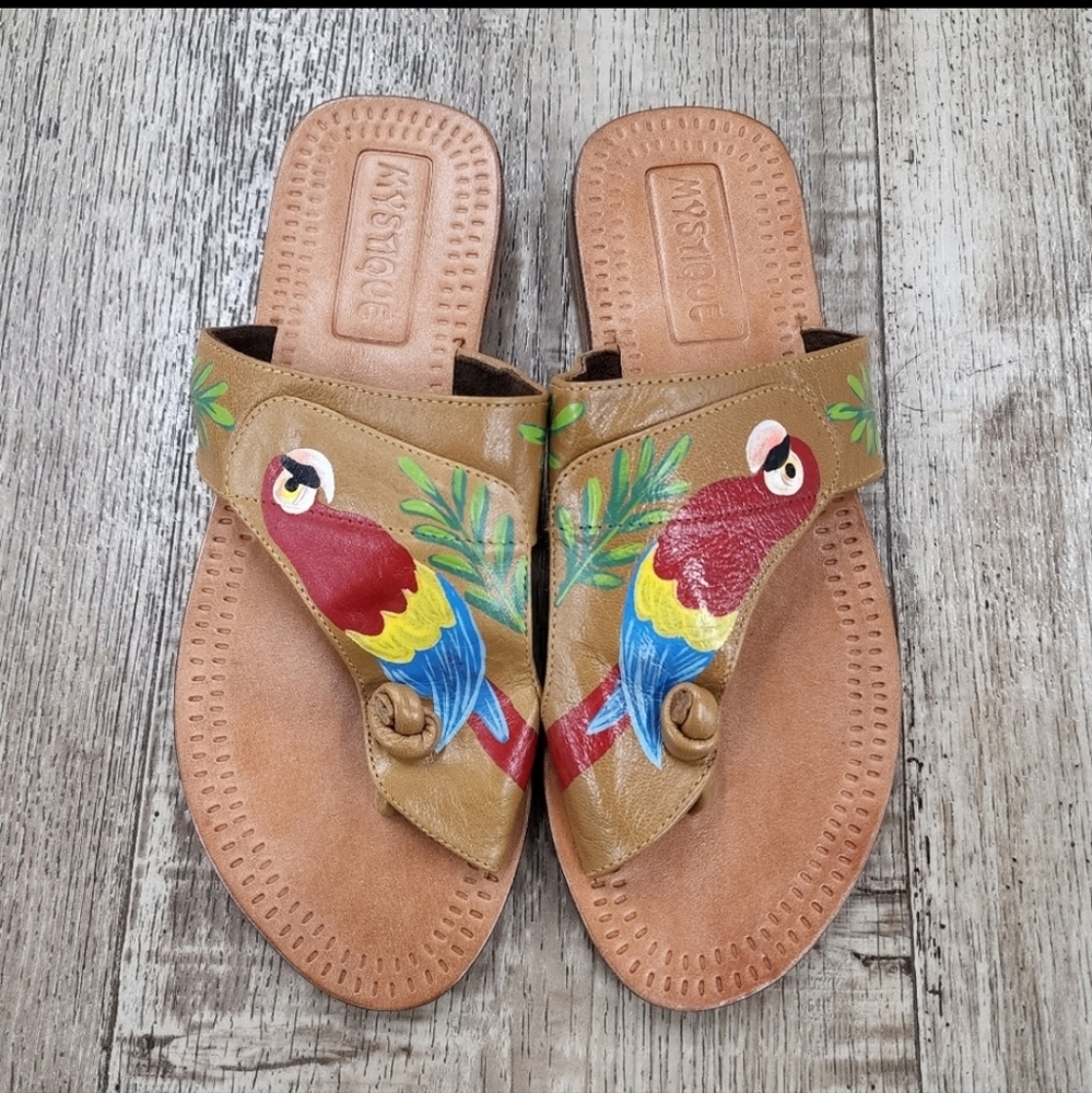 Mystique Leather Thong Sandals